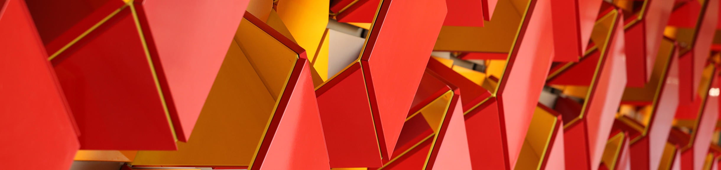 Red Geometric Shapes